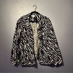 Charter Club Zebra Jacket